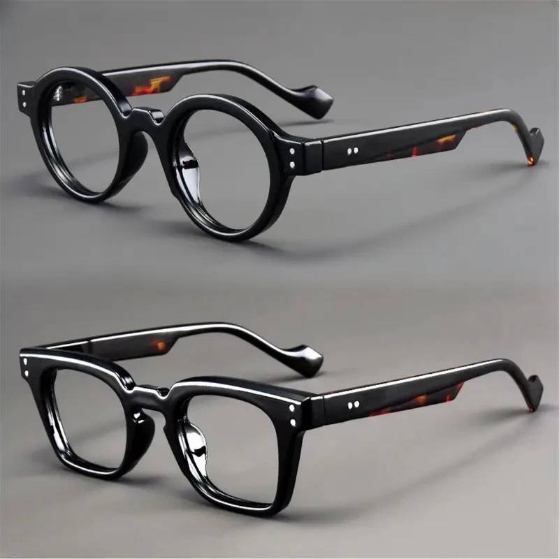 A set of 2 vintage round and square reading glasses, suitabl