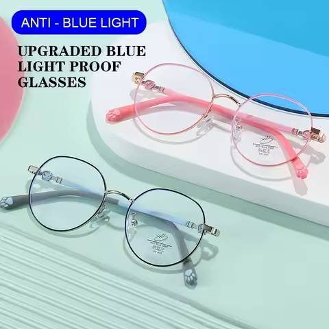 Anti-blue Light Kids Glasses Children Boys Girls Computer Ey