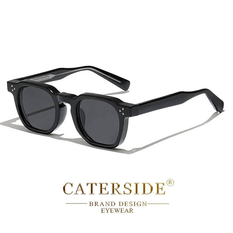 CATERSIDE Fashion Men Sunglasses Small Frame Square Personal