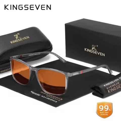 KINGSEVEN Blue Light Blocking Glasses Transparent Lens Men/W