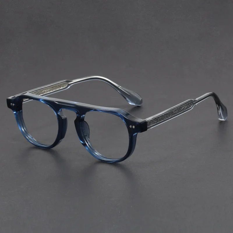 Navy Keyhole Blue Light Glasses